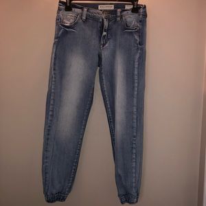 Light wash jeans